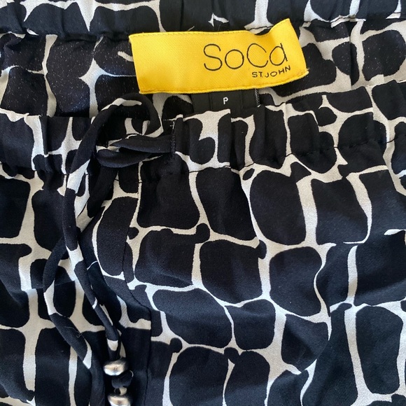 SOCA St. John Silk Womens Pants Elastic Waist PS - Picture 3 of 4